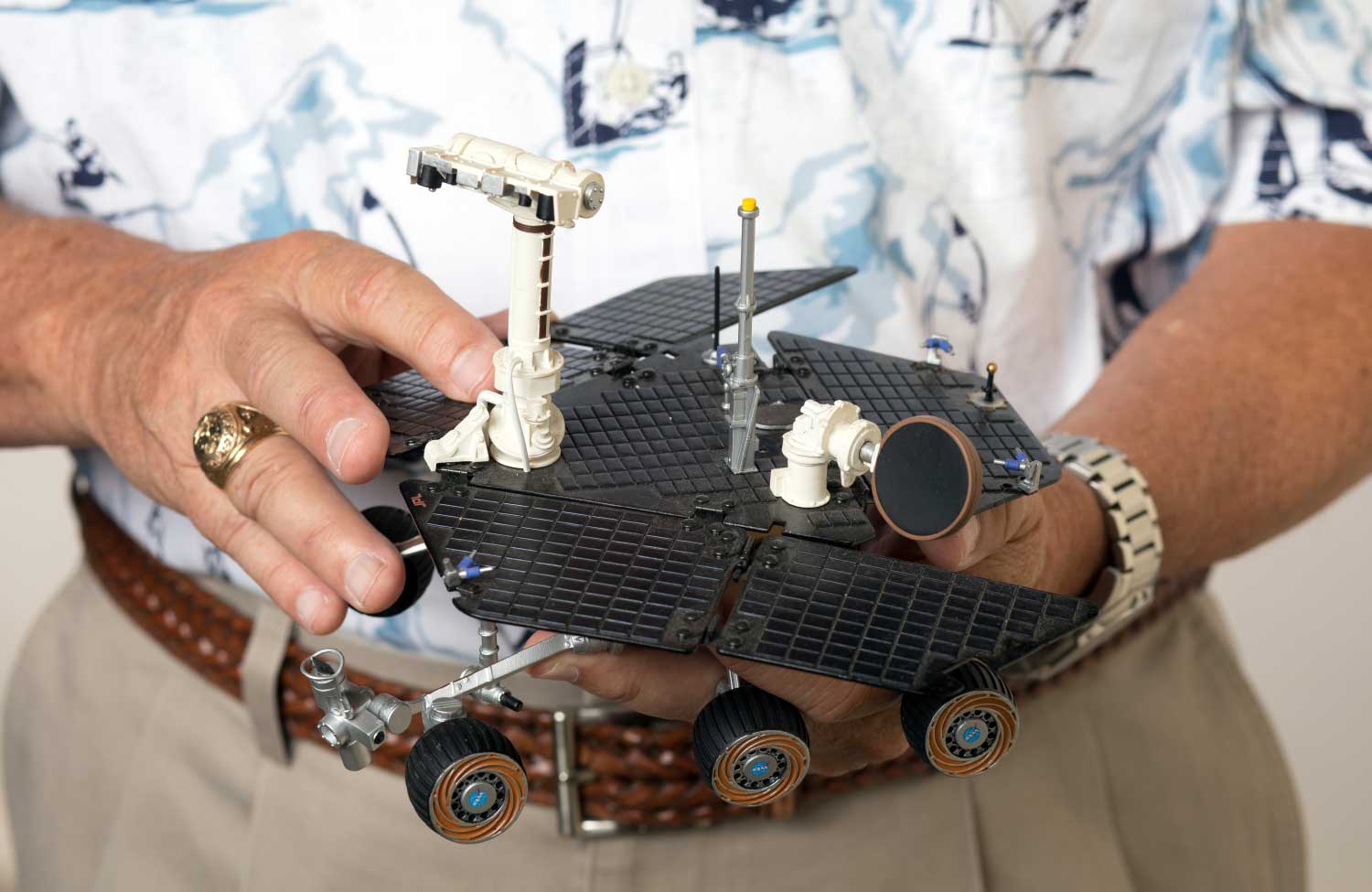 Model of the Mars rover.